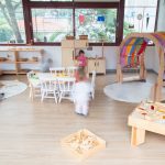 Crianças na brinquedoteca.